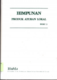 Himpunan Produk Aturan Lokal - Buku 3 : Jawa Barat