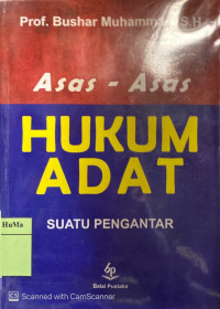 Asas-asas Hukum Adat