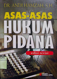 Asas-asas Hukum Pidana