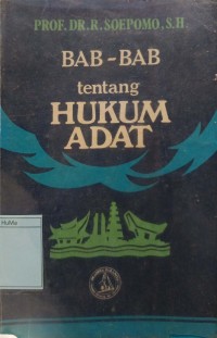 Bab-bab Tentang Hukum Adat