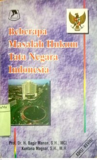 Beberapa Masalah Hukum Tata Negara Indonesia