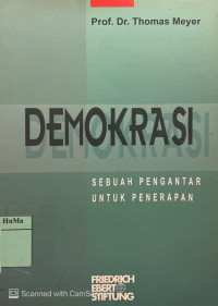 Image of Demokrasi : sebuah pengantar untuk penerapan