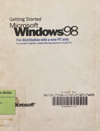 Getting Started : Microsoft Windows 98