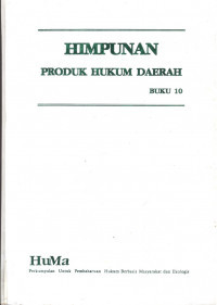 Image of Himpunan Produk Hukum Daerah - Buku 10 : Sulawesi Tengah