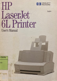 HP LaserJet 6L Pro Printer : user manual