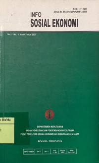 Info Sosial Ekonomi : socio economic info -vol.3