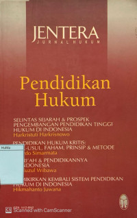 Jentera Jurnal Hukum : pendidikan hukum