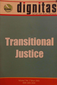 Jurnal Hak Asasi Manusia : transittional justice