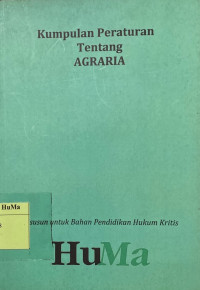 Kumpulan Peraturan Tentang Agraria