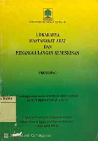 Lokakarya Masyarakat Adat dan Penanggulangan Kemisikinan