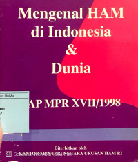 Mengenal HAM di Indonesia dan Dunia : TAP MPR XVII/1998