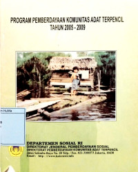Program Pemberdayaan Komunitas Adat Terpencil Tahun 2005-2009