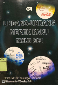 Undang-Undang Merek Baru Tahun 2001